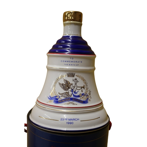 164 - Sealed and Full Bells Whisky in Wade Decanter to Commemorate the Birth of Princess Eugenie 1990