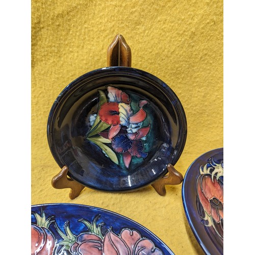 82 - 3 x Moorcroft Dishes