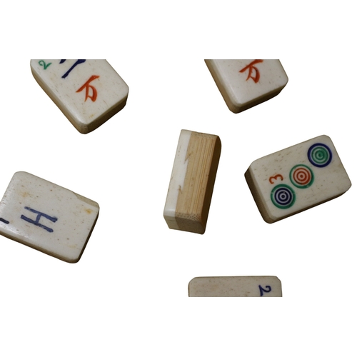 10 - Rare Chinese Game of Four Winds Sung San Cahi Mah-Jongg Game from Hong Kong - Dated to the 1900 - 19... 