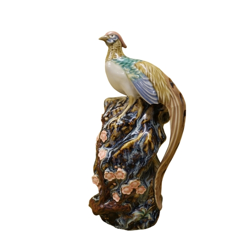 58 - Chinese Bird Spill Vase, 24cm Tall