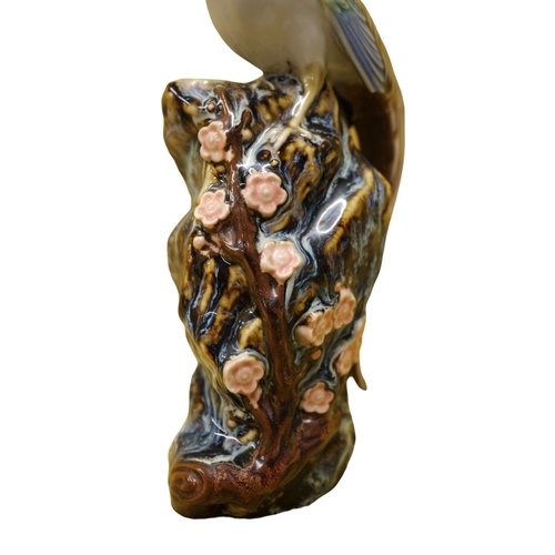 58 - Chinese Bird Spill Vase, 24cm Tall