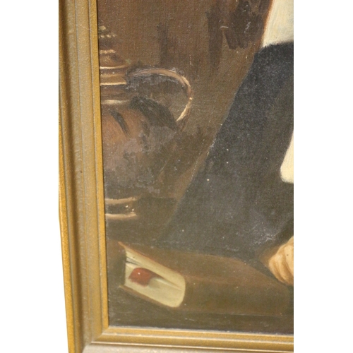 115 - Circa 20th Century Well Executed Oil On Canvas of a Church Sister, Framed, 75 x 58 cm