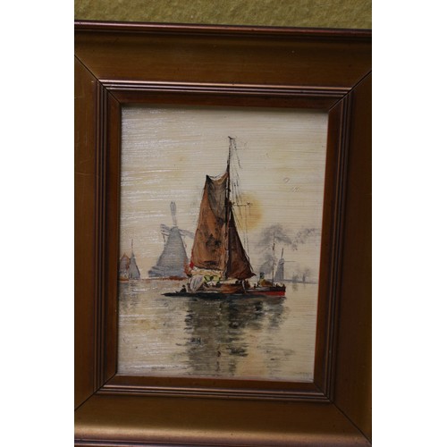 116 - Pair of Circa 1920 / 30's Dutch Oils, Framed, Signed JRL, 29.5 x 24.5 cm