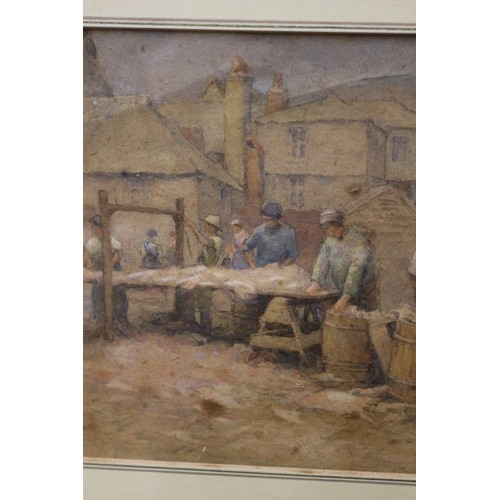 122 - English Woolmakers Watercolour Signed MS 36 x 42.5 cm