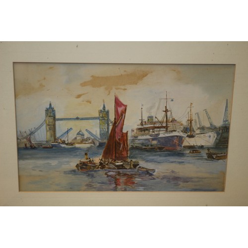 139 - Very Nice Selection of 6 Watercolour Paintings, all Nautical Scenes - all Framed and Glazed - Larges... 