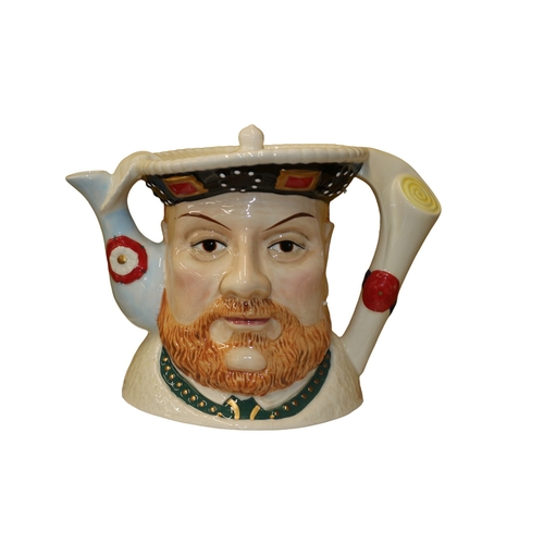 2 x James Sadler Character Teapots Beefeater and Henry VIII Both Boxed