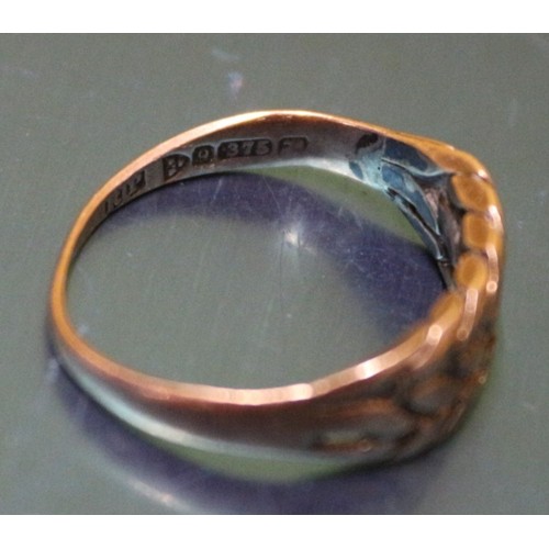 9 - Hallmarked 9ct 375 Gold Ring, 2.9g weight, size Q