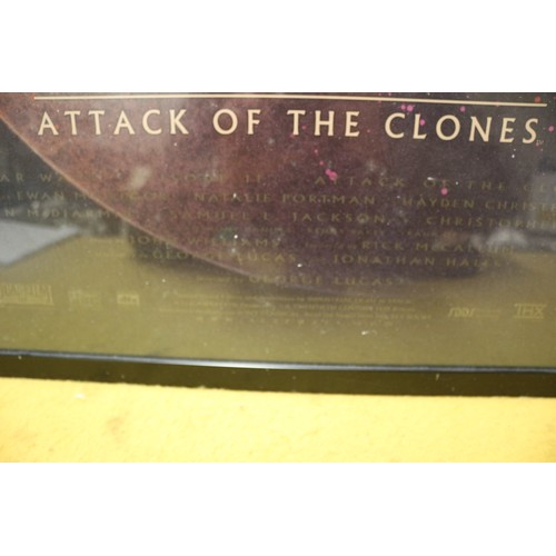 50 - Very Rare, Limited Edition, Large Star Wars Episode 2 Attack of The Clones, Framed, Film Poster, Inc... 