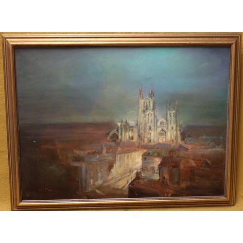 17 - MJ Ulbricht - (Artist) - Title The Cathedral - Oil on Board - 78 x 60cm