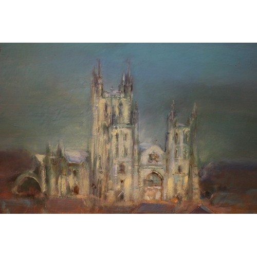 17 - MJ Ulbricht - (Artist) - Title The Cathedral - Oil on Board - 78 x 60cm