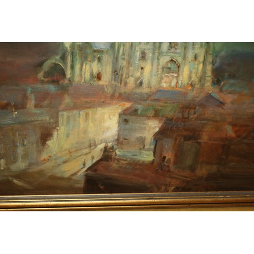 17 - MJ Ulbricht - (Artist) - Title The Cathedral - Oil on Board - 78 x 60cm