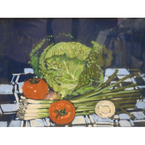 20 - Daniel Morris - (Artist) - Watercolour - Title: Vegetable Collection - 59 x 49cm