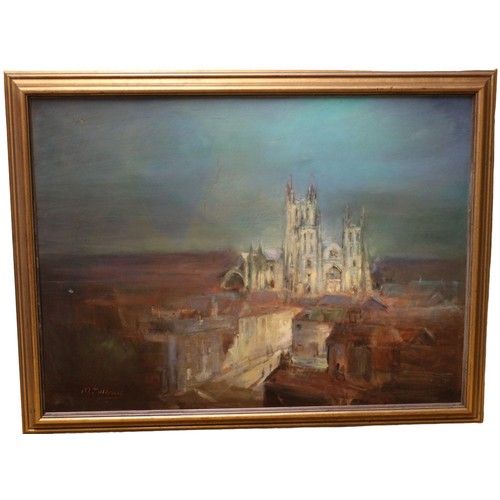 17 - MJ Ulbricht - (Artist) - Title The Cathedral - Oil on Board - 78 x 60cm