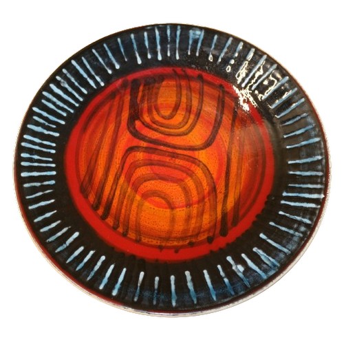 26 - Poole 'Abstract' Design Plaque, 26cm