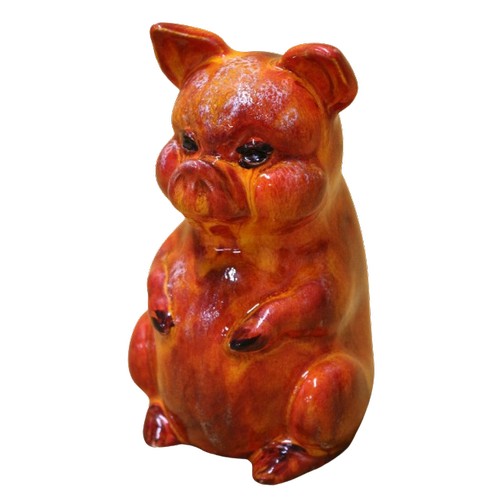 37 - Anita Harris Art Pottery 'Pig', 16cm Tall , Signed in Gold