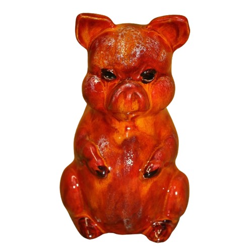 37 - Anita Harris Art Pottery 'Pig', 16cm Tall , Signed in Gold