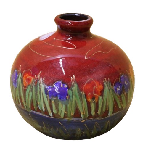 45 - Anita Harris Art Pottery 'Dragonfly' Marrakech Vase, 9cm Tall, Signed in Gold