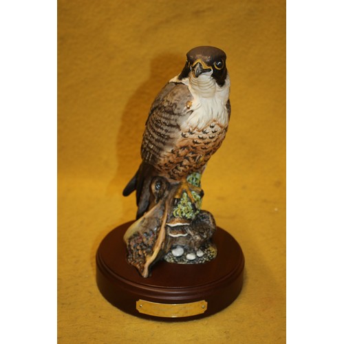 55 - Royal Doulton 'Peregrine Falcon' HN 2541, Signed By Sculpture in Gold, Limited Edition, 1480/2500, B... 