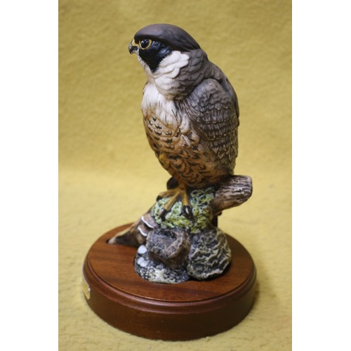 55 - Royal Doulton 'Peregrine Falcon' HN 2541, Signed By Sculpture in Gold, Limited Edition, 1480/2500, B... 