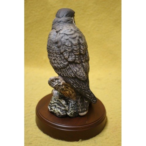 55 - Royal Doulton 'Peregrine Falcon' HN 2541, Signed By Sculpture in Gold, Limited Edition, 1480/2500, B... 