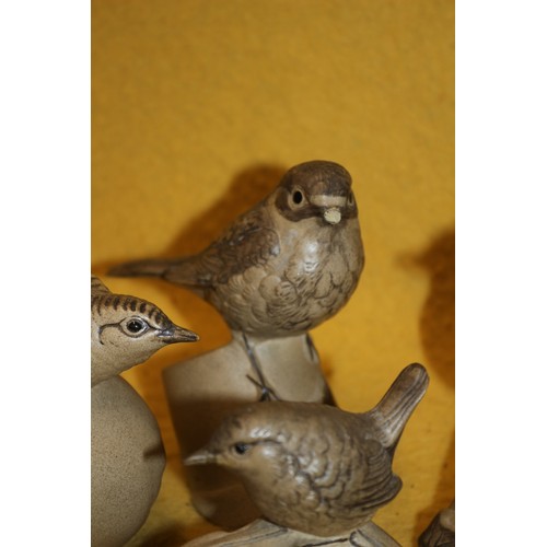 61 - Poole Pottery Group of 4 Birds