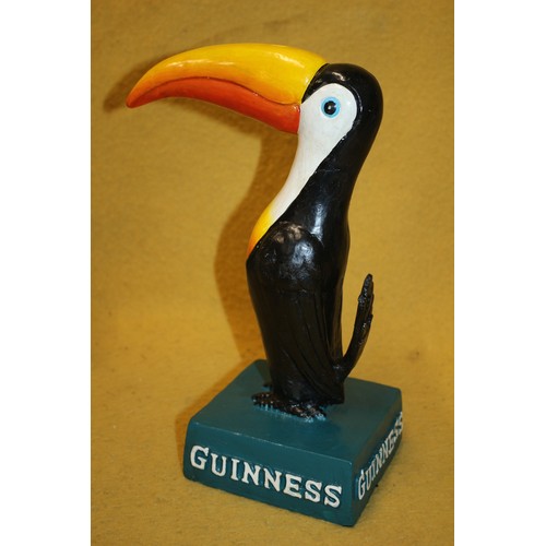 65 - Guinness Repro 'Toucan' on Green Base, 31cm Tall