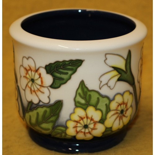 80 - Moorcroft 'Primrose' Trial 28-720 Pot, 10cm Diameter x 9cm Tall