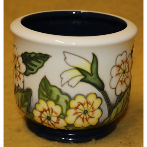 80 - Moorcroft 'Primrose' Trial 28-720 Pot, 10cm Diameter x 9cm Tall