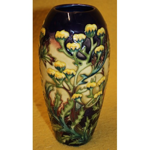 81 - Moorcroft 'Tansy' 1999 Vase, by Philip Gibson, 19cm Tall, 1st Quantity