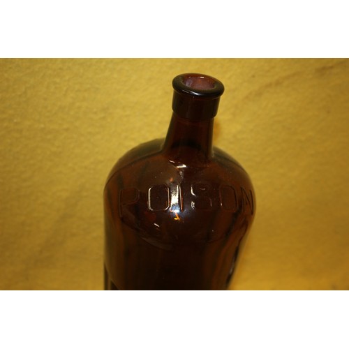 102 - Large Poison Bottle, 33cm Tall