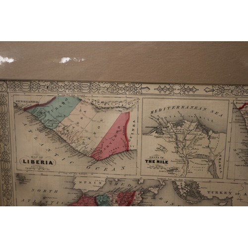 107 - Johnsons Africa Hand Coloured Map, 58.5 cm x 74.5 cm