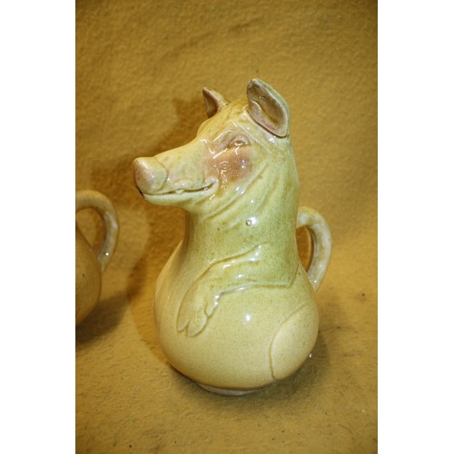 111 - Pair of Pig Jugs, 22cm Tall