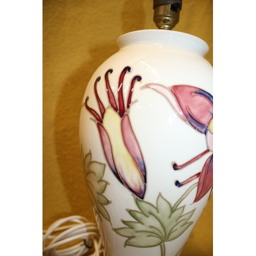 118 - Large Moorcroft Vase Lamp 42cm Tall