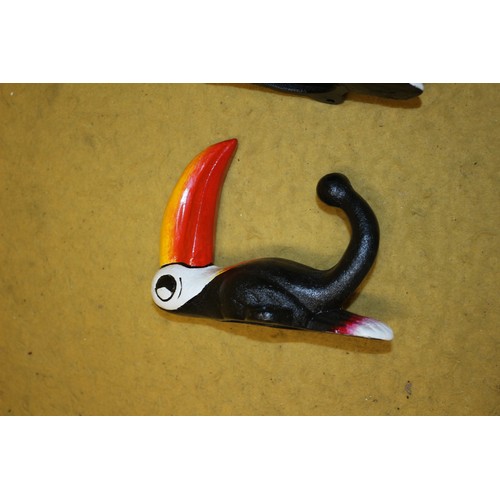 131 - 2 Guinness Cast Iron Coat Hooks, 15cm Tall