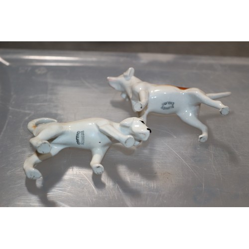 154 - Pair of Beswick Hunting Dogs - Nicely Marked to Base