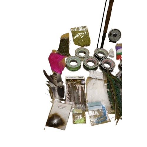 58 - Fly Fishing Gear, including Daiwa Graphite Sensor Delux Fly Rod (appears to be carbon fibre) with Ri... 