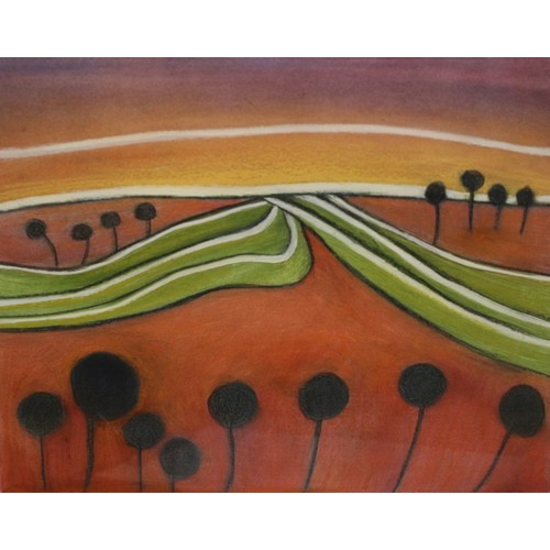 71 - Pip Carpenter - (Artist) - Signed Limited Edition Print - 8/100 - Title: Horizon Live - 49 x 44cm... 