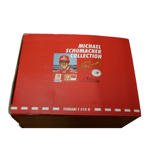 7 - Michael Schumacher Collection Boxed Ferrari F310 - 1:18 Scale Die Cast Model Car