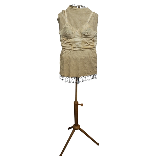 13 - Vintage, (Believed to be French Origin), Wired Mannequin on Stand