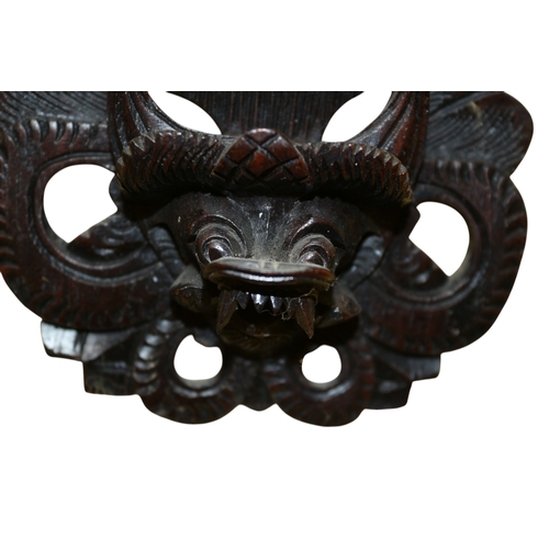 15 - Small Barong Wood Hand Carved Balinese Mask