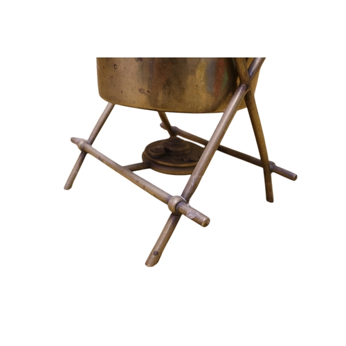 16 - Soutter & Sons Brass Spirit Kettle, Stand and Burner