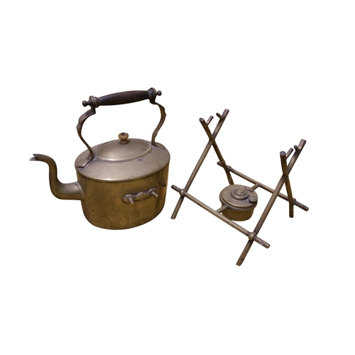 16 - Soutter & Sons Brass Spirit Kettle, Stand and Burner