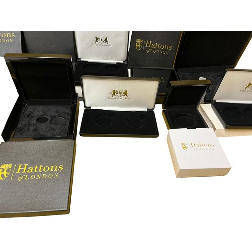 52 - Large Bundle of Sovereign Boxes, Predominantly from Hattons of London. (All Empty)