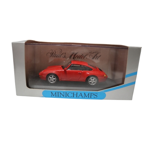 11 - 3x Minichamps Diecast 1:43 Porsche Models, Paul's Model Art