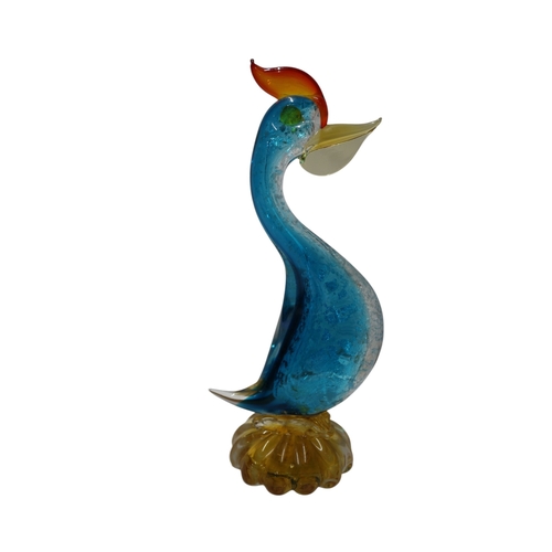 7 - Murano Birds x2 22cm tall