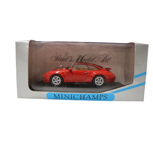 11 - 3x Minichamps Diecast 1:43 Porsche Models, Paul's Model Art