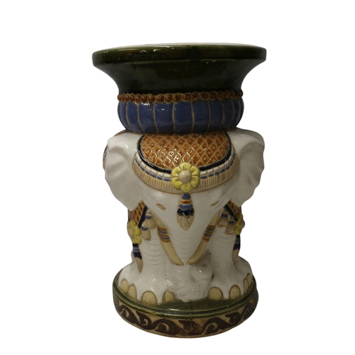 19 - Elephant Pot Stand/Stool, 48cm tall