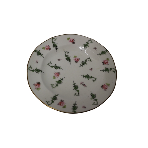 27 - 3x Vintage Royal Crown Derby Plates, Floral Design, 15cm dia - Pattern 6840