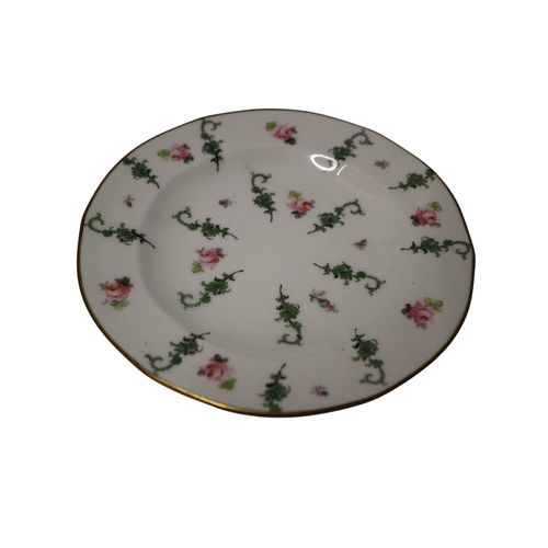 27 - 3x Vintage Royal Crown Derby Plates, Floral Design, 15cm dia - Pattern 6840