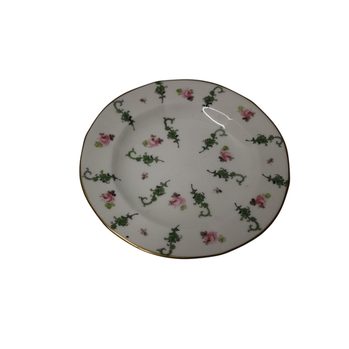 27 - 3x Vintage Royal Crown Derby Plates, Floral Design, 15cm dia - Pattern 6840